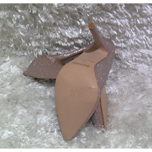 Glaze sparkly rose gold/pale pink pointed high heels - Picture 4 of 4